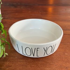 Rae Dunn Artisan Collection I Love You ceramic bowl.